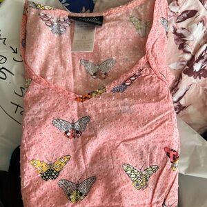 Pink Butterfly Print Camisole by Xhilaration